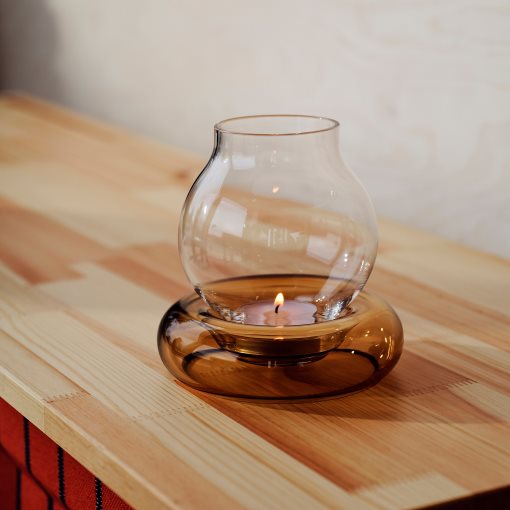 OMMJÄNGE, tealight holder, 12 cm, 405.945.94