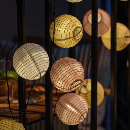 SOLVINDEN, solar-powered lighting chain with built-in LED light source/24 lights, 406.151.72