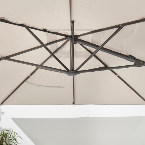 SEGLARO/SVARTO, parasol, hanging with base, 492.518.03