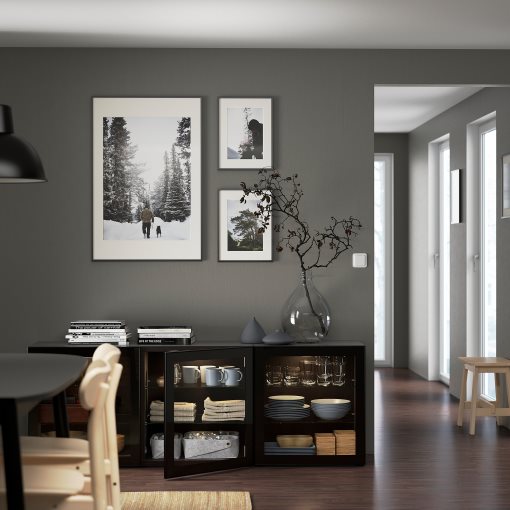 BESTÅ, σύνθεση αποθήκευσης με πόρτες, 180x42x65 cm, 493.250.69