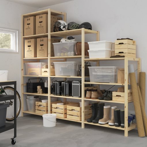 IVAR, 3 sections/shelves, 259x30x226 cm, 494.039.48