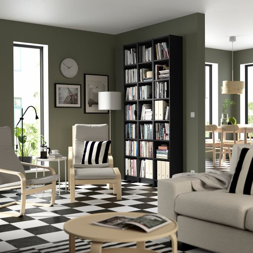 BILLY, bookcase combination with height extension units, 120x28x237 cm, 494.833.89