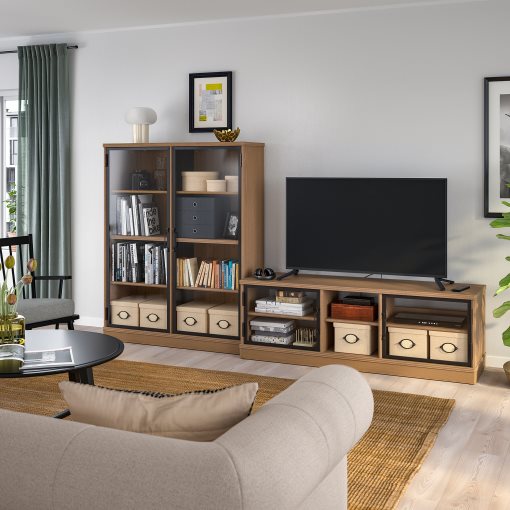 LANESUND, σύνθεση αποθήκευσης TV, 282x47x152 cm, 495.147.29