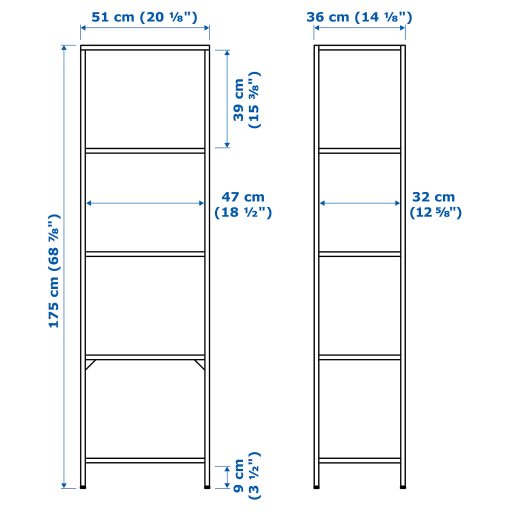 VITTSJÖ, shelving unit, 502.146.78
