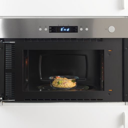 IKEA 365+, food container round/glass, 400 ml, 503.591.95