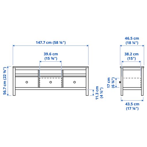 HEMNES, έπιπλο TV, 504.135.26