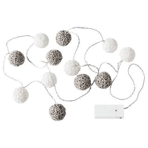 LIVSÅR, LED lighting chain with 12 lights indoor/battery-operated, 504.213.57
