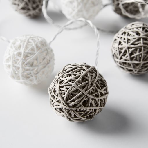 LIVSÅR, LED lighting chain with 12 lights indoor/battery-operated, 504.213.57