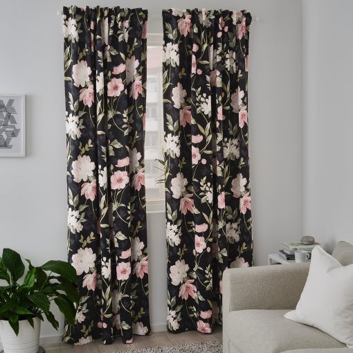 ROSENMOTT, block-out curtains, 1 pair, 504.630.07