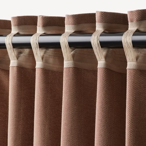 TIBAST, κουρτίνες μερικής συσκότισης 145x300 cm, 2 τεμ., 504.666.66