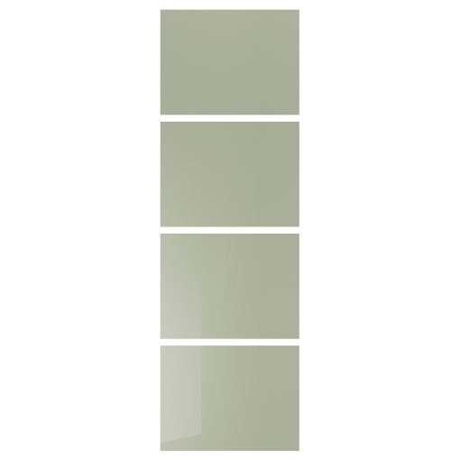 HOKKSUND, 4 panels for sliding door frame, 75x236 cm, 504.806.67