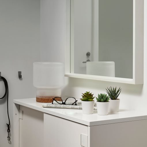 FEJKA, artificial potted plant with pot/in/outdoor Succulent/3 pack, 6 cm, 505.197.64