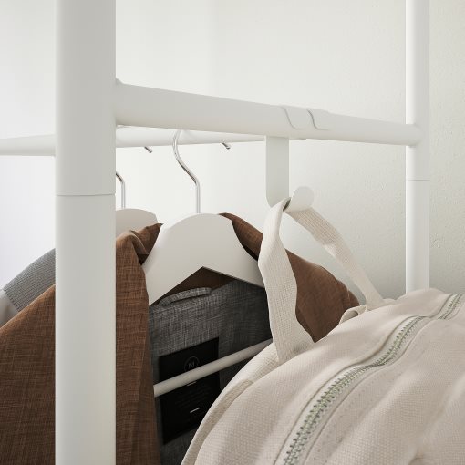 MACKAPÄR, coat rack with shoe storage unit, 78x32x200 cm, 505.309.88