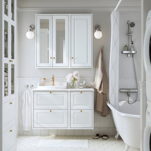 TANNFORSEN, wall cabinet with door, 40x15x95 cm, 505.351.08