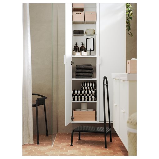 BÄSINGEN, step stool with handrail, 505.957.48