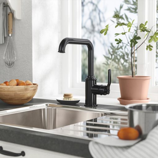 TAKSJÖN, kitchen mixer tap single side lever, 506.045.64
