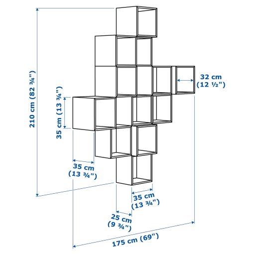 EKET, wall-mounted cabinet combination, 591.890.33