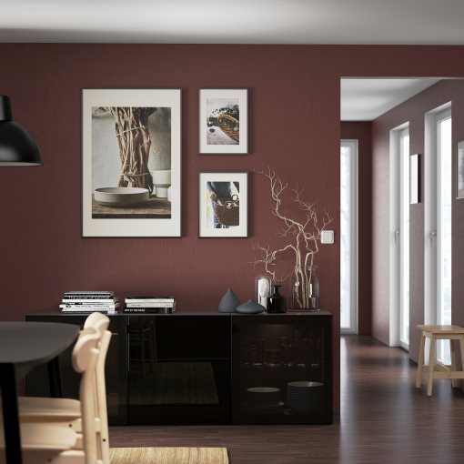 BESTÅ, σύνθεση αποθήκευσης με συρτάρια ανοίγματος με πίεση, 180x42x65 cm, 594.126.50