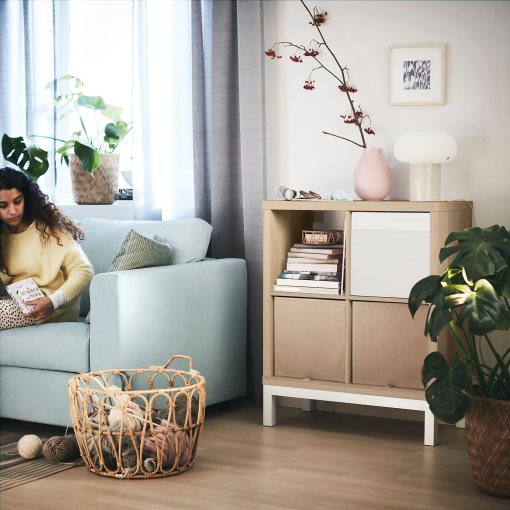 KALLAX, shelving unit with underframe, 77x94 cm, 594.426.28