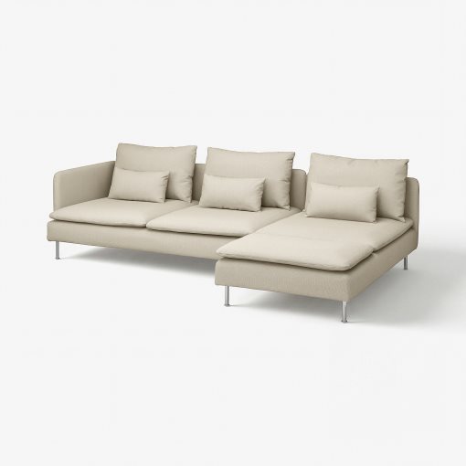 SÖDERHAMN, 4-seat sofa with chaise longue and open end, 594.497.00
