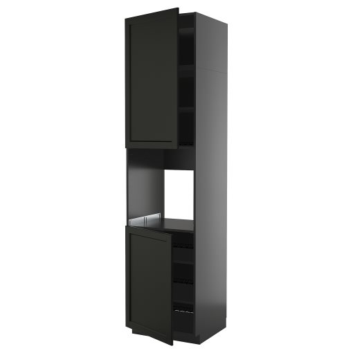 METOD, high cabinet for oven with 2 doors/shelves, 60x60x240 cm, 595.890.74