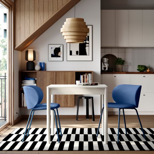 TONSTAD/KRYLBO, table and 2 chairs, 80/120x70 cm, 595.966.06