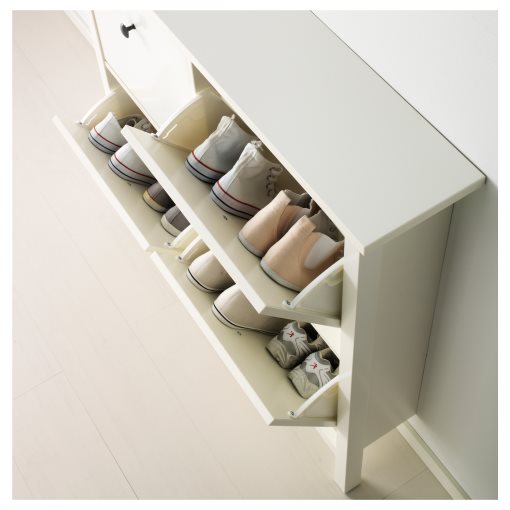 HEMNES, shoe cabinet with 4 compartments, 601.561.21