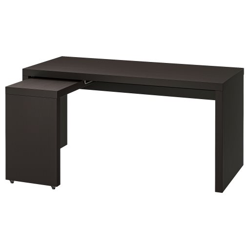 MALM, desk with pull-out panel, 602.141.83