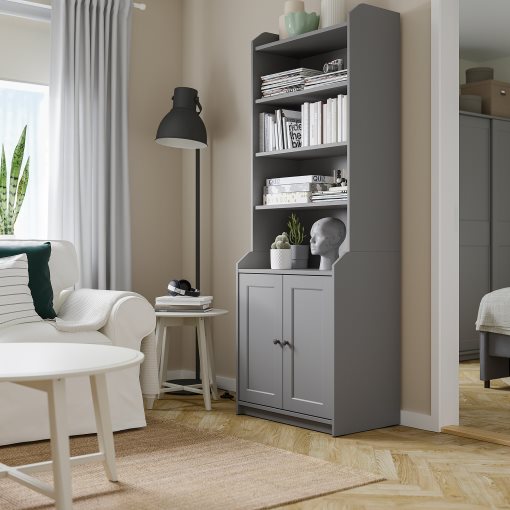HAUGA, high cabinet with 2 doors, 70x199 cm, 604.150.54