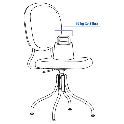 BJÖRKBERGET, περιστρεφόμενη καρέκλα, 604.817.94