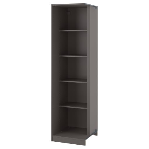 PAX, add-on corner unit with 4 shelves, 53x58x201 cm, 605.151.19