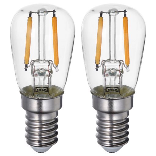 LUNNOM, λαμπτήρας LED E14 100 lumen, 2 τεμ., 605.393.23