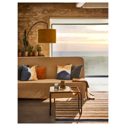 ELLJUSSPÅR, rug low pile/striped handmade, 170x240 cm, 605.414.77