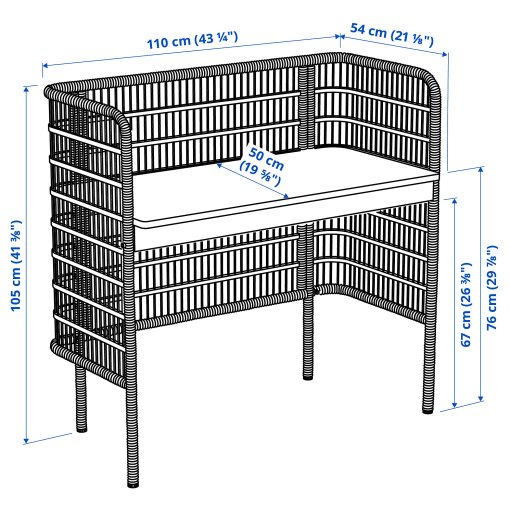 FRYKSAS, desk, 110x54 cm, 605.741.04