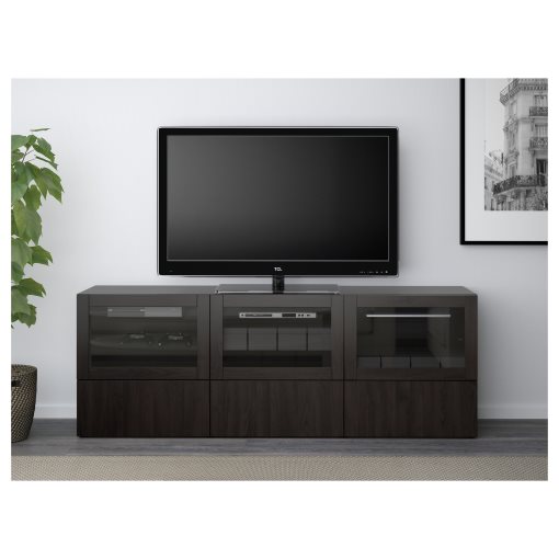 BESTÅ, TV bench with doors and drawers, 180x40x64 cm, 691.942.94