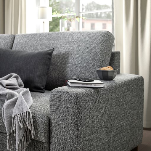 SÖRVALLEN, 4-seat sofa with chaise longue/left, 693.147.91