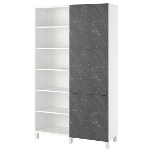 BESTÅ, σύνθεση αποθήκευσης με πόρτες, 120x42x202 cm, 694.217.05