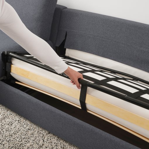 VIMLE, corner sofa-bed with wide armrests, 5-seat with chaise longue, 695.452.49