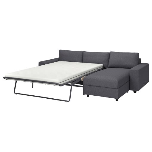VIMLE, 3-seat sofa-bed with wide armrests and chaise longue, 695.452.87