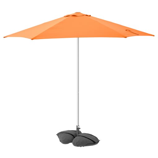 HÖGÖN/IGGÖN, parasol with base, 270 cm, 695.762.07