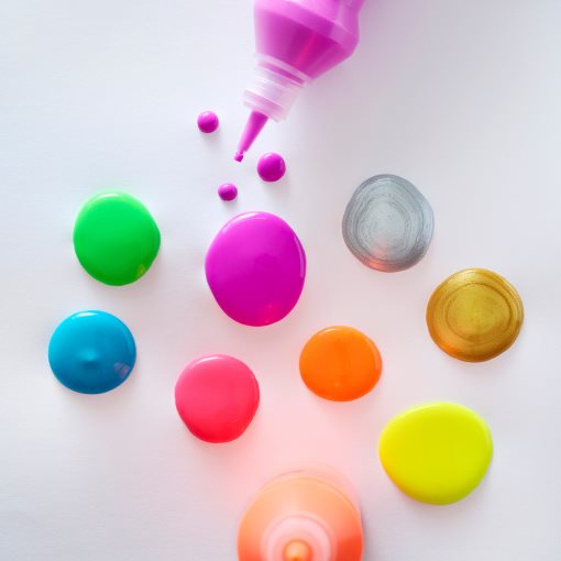 MÅLA, fluorescent/glitter paint, 702.662.99