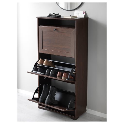 BRUSALI, shoe cabinet with 3 compartments, 702.676.04