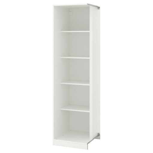 PAX, add-on corner unit with 4 shelves, 53x58x201 cm, 703.469.32