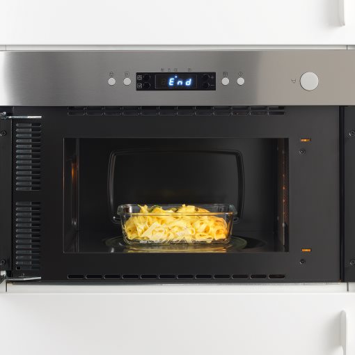 IKEA 365+, δοχείο αποθήκευσης τροφίμων ορθογώνιο/γυαλί, 1.0 l, 703.591.99