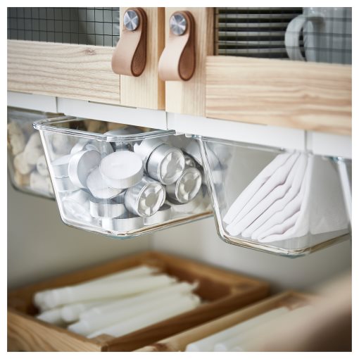 IKEA 365+, δοχείο αποθήκευσης τροφίμων ορθογώνιο/γυαλί, 1.8 l, 703.592.03