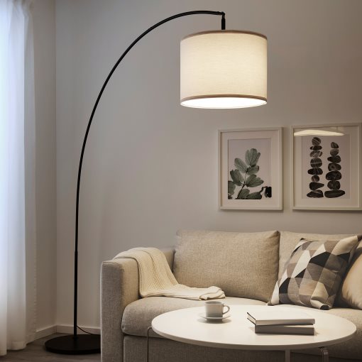 SKAFTET, floor lamp base, arched, 704.055.25