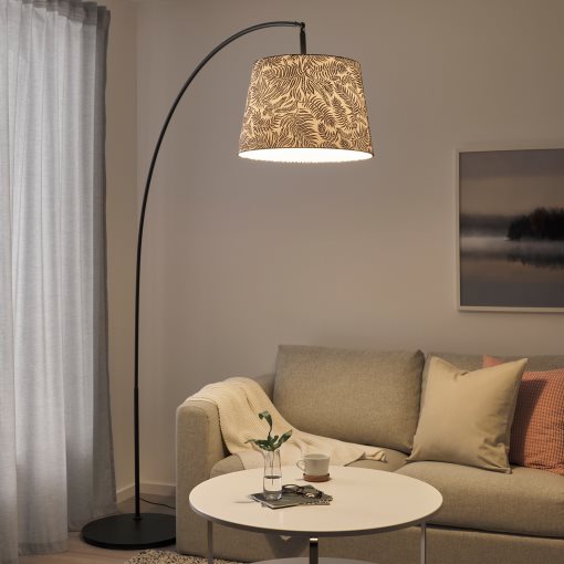 SKAFTET, floor lamp base, arched, 704.055.25