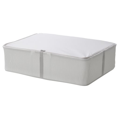 HEMMAFIXARE, storage case/fabric striped, 69x51x19 cm, 705.039.17