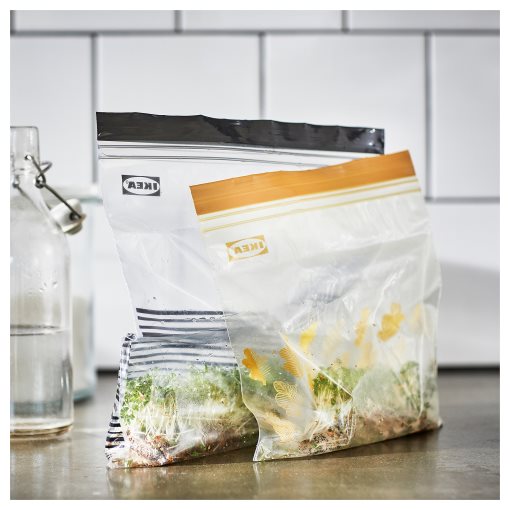 ISTAD, resealable bag patterned, 50 pack, 705.256.79