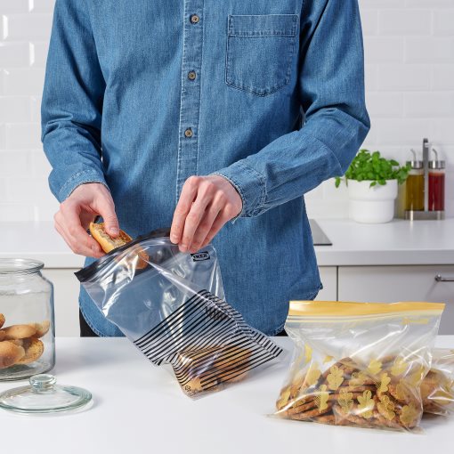 ISTAD, resealable bag patterned, 50 pack, 705.256.79